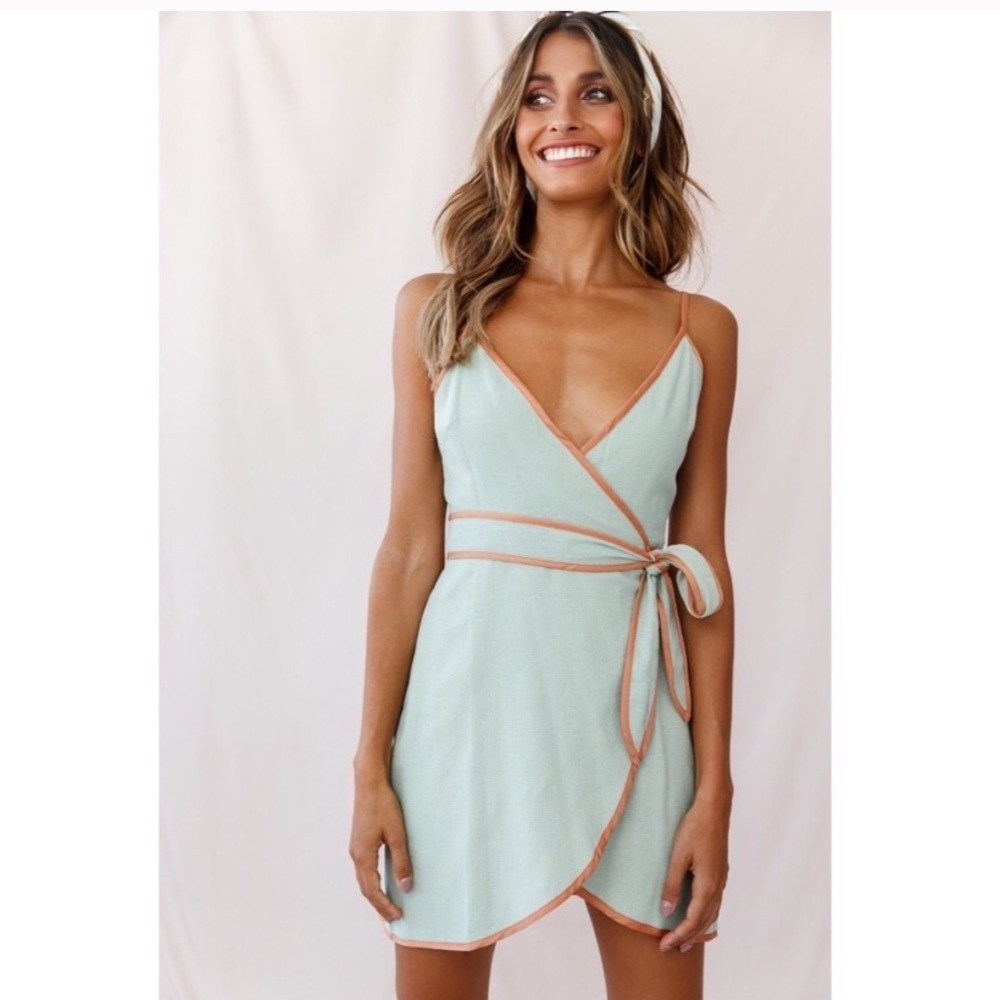 Kina Belted Wrap Dress